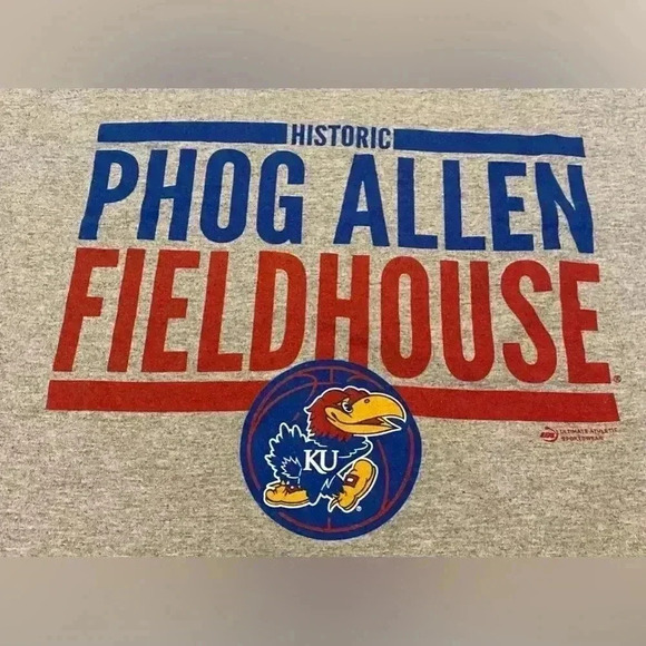 Kansas Jayhawks Phog Allen Fieldhouse shirt Size XXL Color Grey - Picture 2 of 4